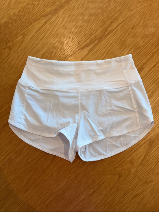 lululemon athletica Pants - Lululemon Speed Up High-Rise 2.5” Inseam Lined White Running Shorts